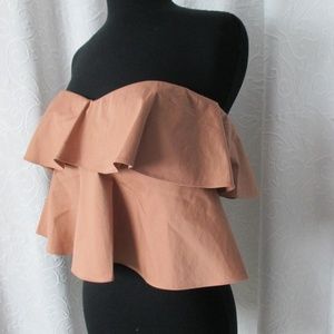 NEW $250 REBECCA TAYLOR nude tiered cami TOP 0